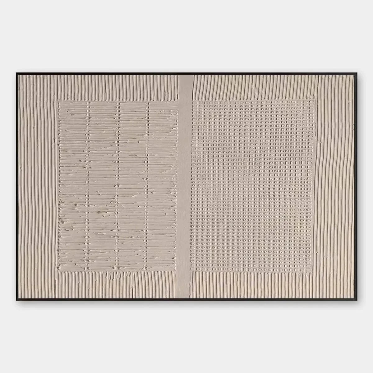 BEIGE TEXTURE DIPTYCH textured abstract wall art