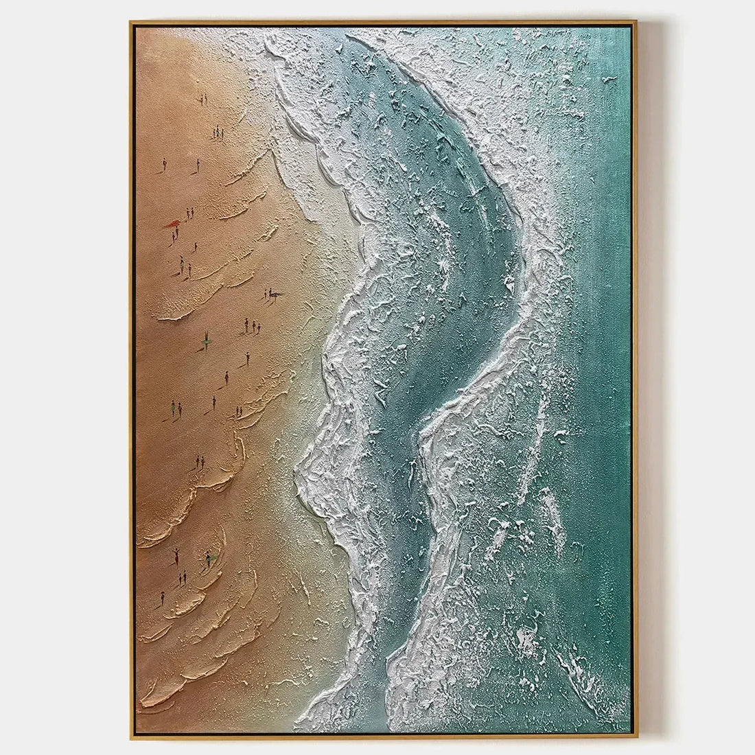 COASTAL SERENITY hand-painted oil painting living room