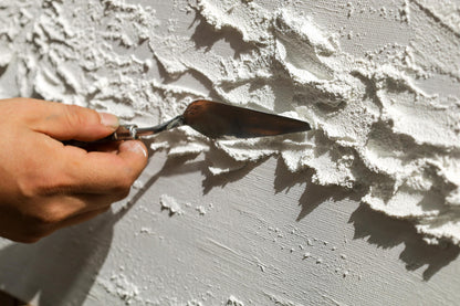 3D Texture White Painting: Large Minimalist Framed Canvas Wall Art #6