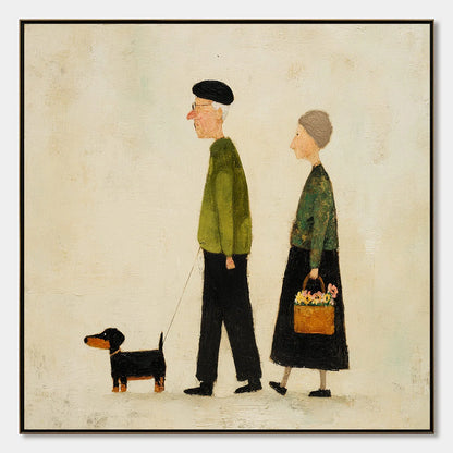 A Lifetime'S Walk abstract oil painting, hand-painted by UArtShow