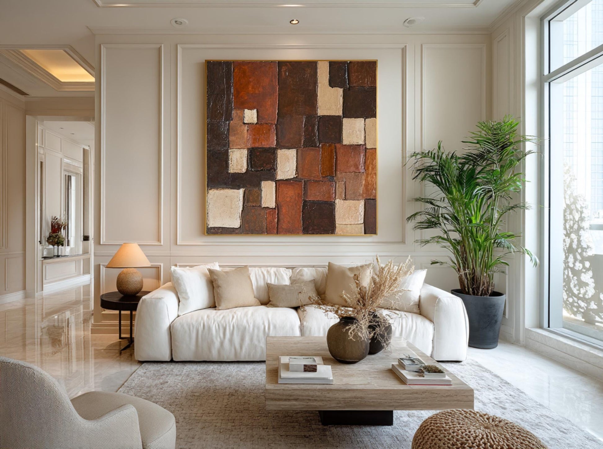 24x24 inch oil painting for living room - image 4 of 8