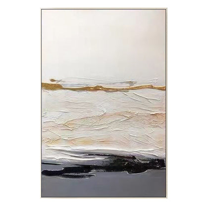 Abstract schilderij met textuur: moderne minimalistische bohomuurkunst #17