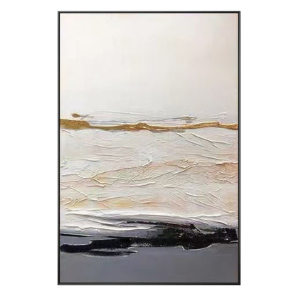 Abstract schilderij met textuur: moderne minimalistische bohomuurkunst #18