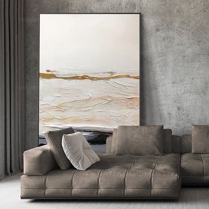 Abstract schilderij met textuur: moderne minimalistische bohomuurkunst #5