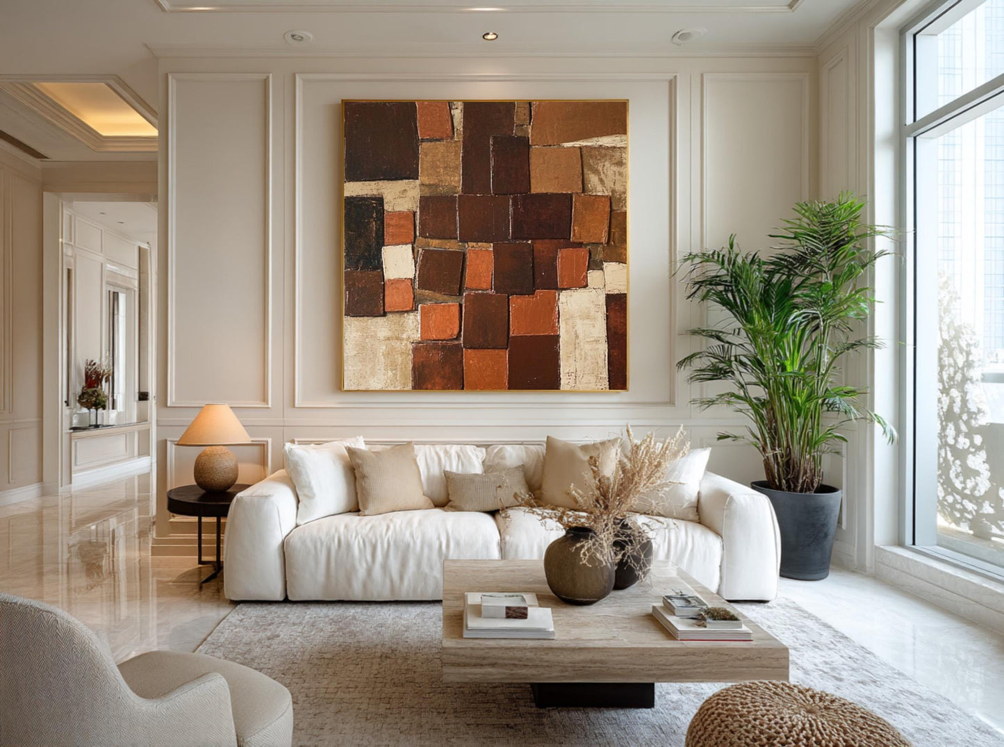 24x24 inch oil painting for living room - image 7 of 8