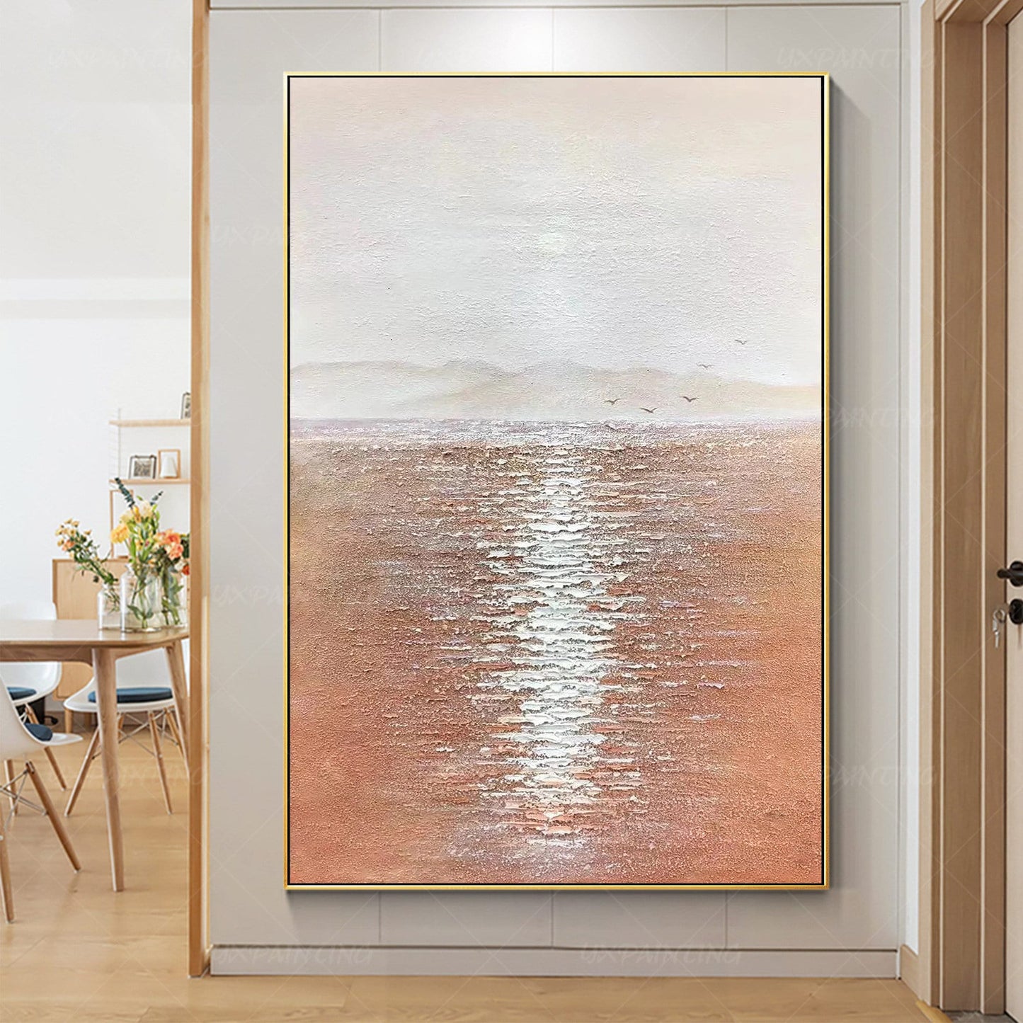 Abstracte zeegezichten schilderijen op canvas moderne muur kunst Boho kunst aan  #12