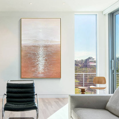 Abstracte zeegezichten schilderijen op canvas moderne muur kunst Boho kunst aan  #15
