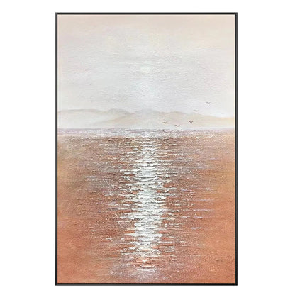 Abstracte zeegezichten schilderijen op canvas moderne muur kunst Boho kunst aan  #18