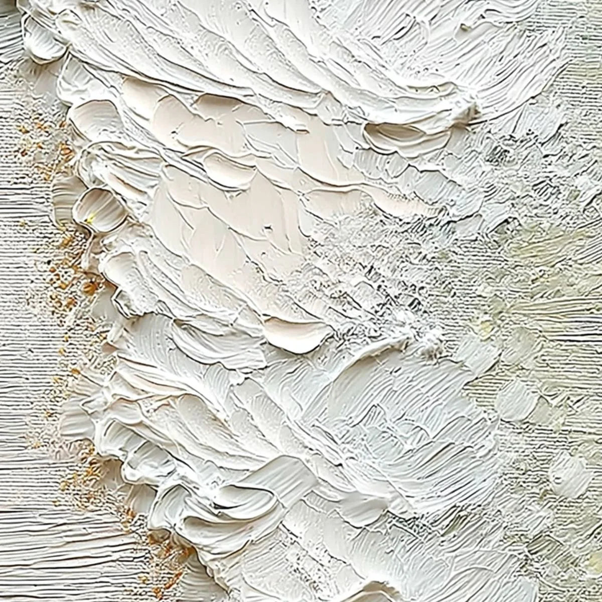 AEGEAN FOAM: Textured Wabi Sabi Abstract Ocean Art | rolled canvas, ready for custom framing