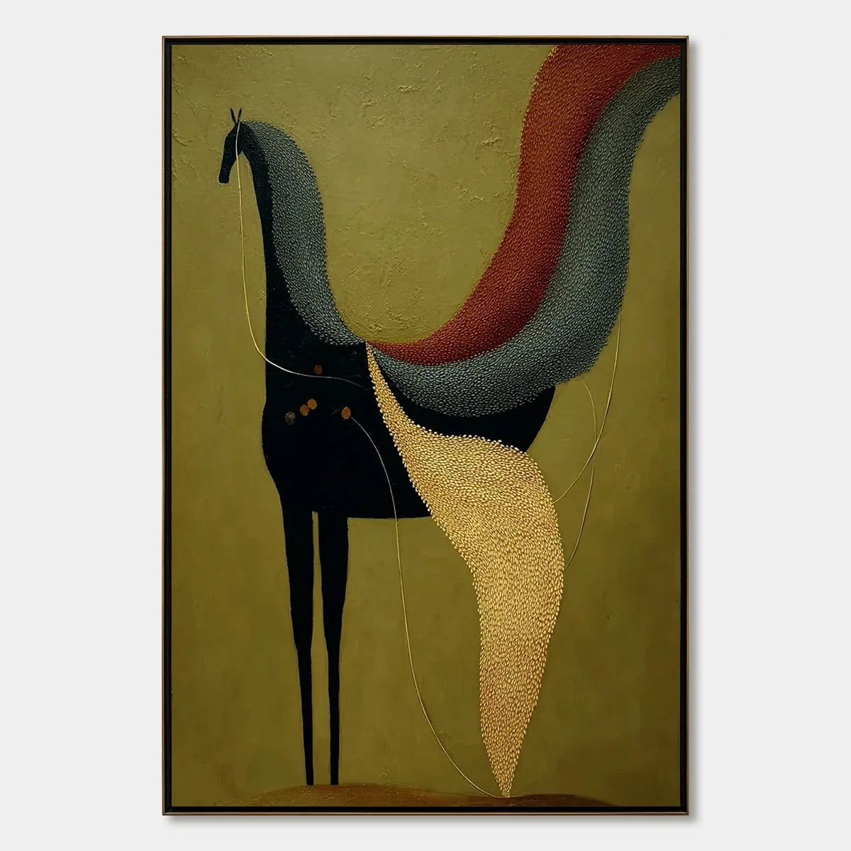 Aeon'S Tapestry impasto painting, hand-painted by UArtShow