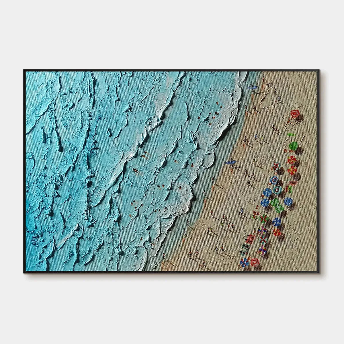 Aerial Vista impasto painting, hand-painted by UArtShow