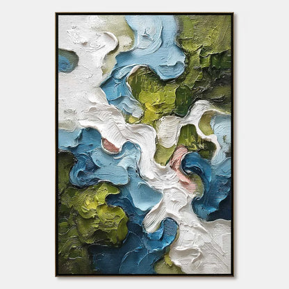 Aerialis abstract oil painting, hand-painted by UArtShow