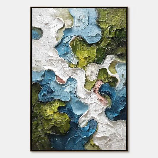 Aerialis abstract oil painting, hand-painted by UArtShow