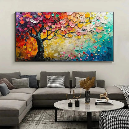WHISPERS OF AUTUMN | Abstract closeup, raised brushwork detail