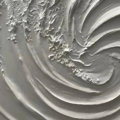 WHIRLWIND | gold frame stretched on neutral wall