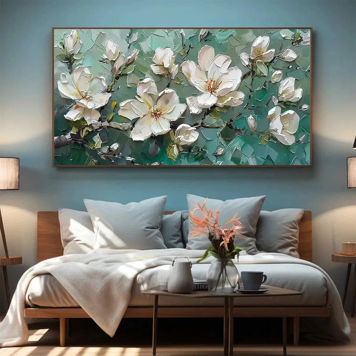 JADE MAGNOLIAS | multi-color palette, original  art