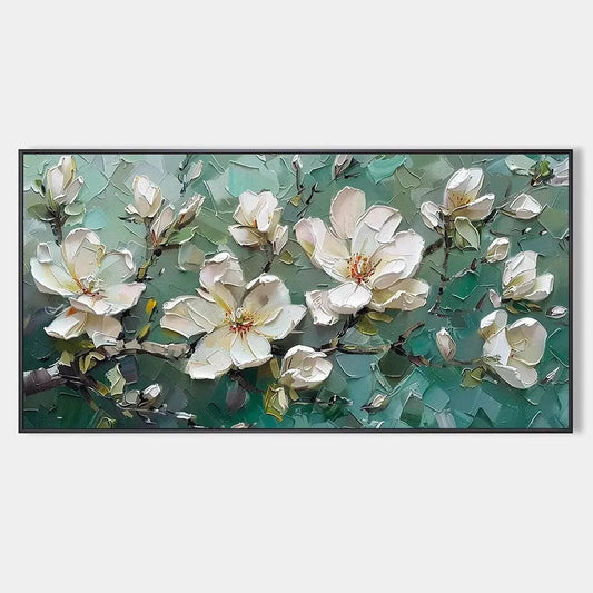 JADE MAGNOLIAS | hanging in , Abstract wall art