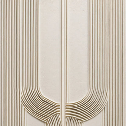 ARCADE: Textured Minimalist Architectural Abstract Painting | rolled canvas, ready for custom framing