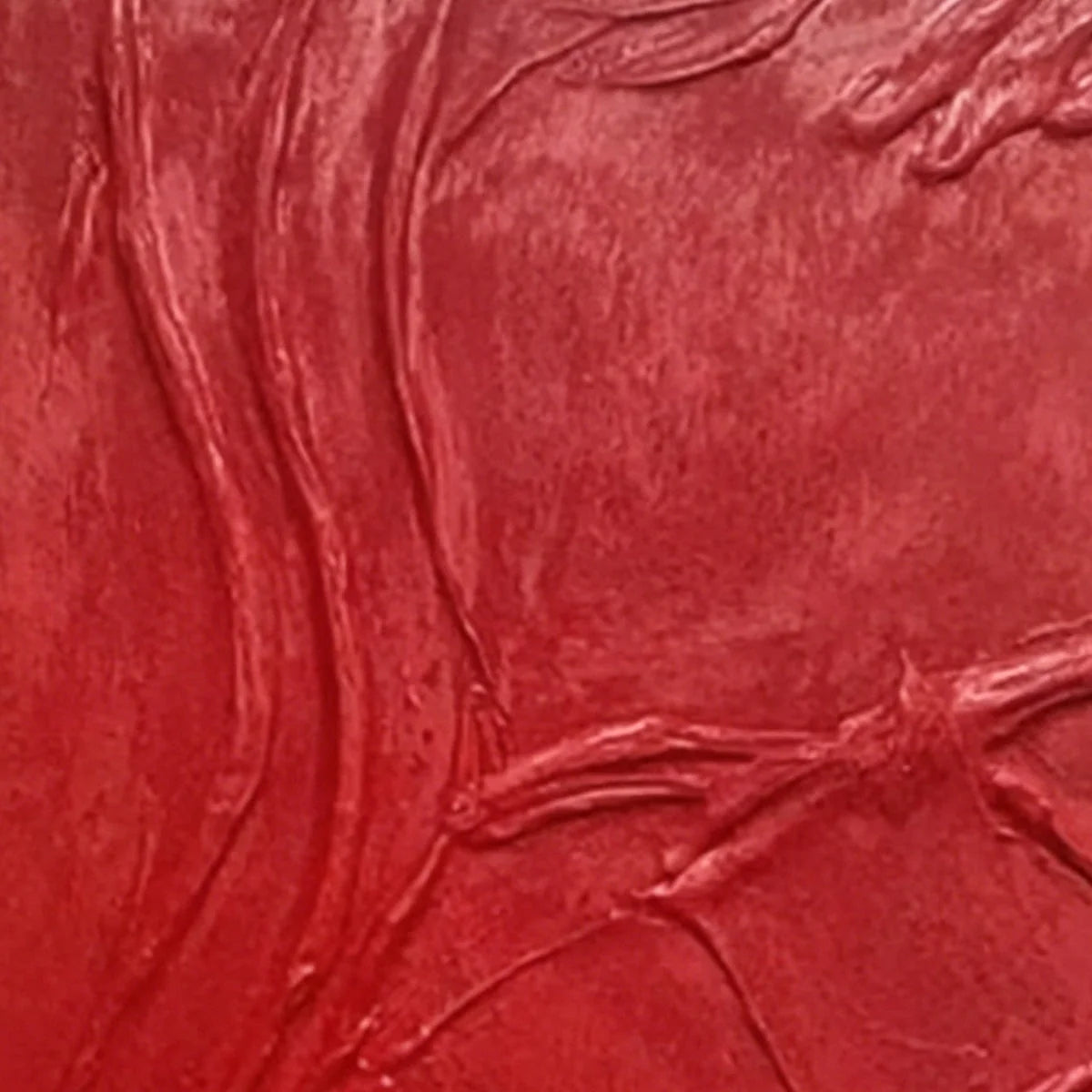 ARDOR: Bold Red Textured Abstract Impasto Wall Art | rectangular format, hand-painted canvas edge