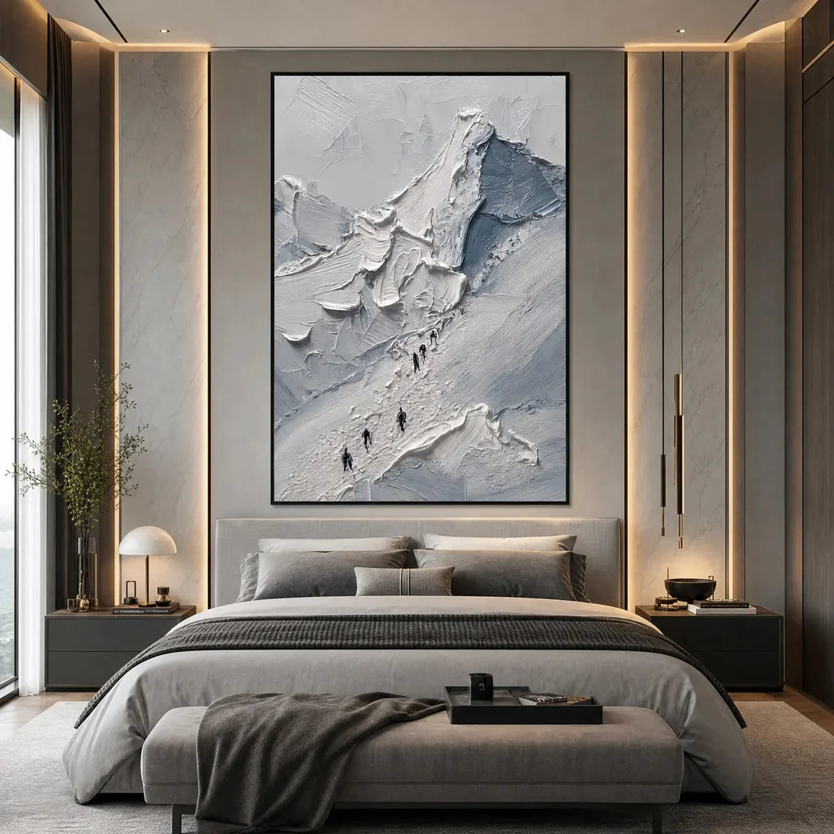 THE ASCENT | black frame version on white wall