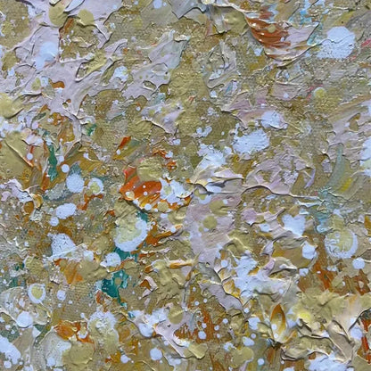 ASPEN GLOW: Panoramic Abstract Forest Landscape Oil Painting | rectangular format, hand-painted canvas edge