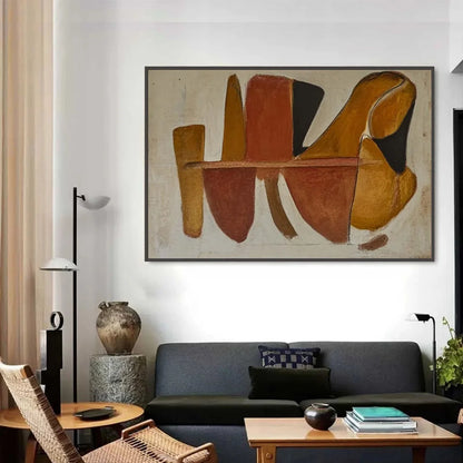 AUTUMN RHAPSODY: Abstract Impasto Palette Knife Oil Painting on Canvas | rolled canvas, ready for custom framing