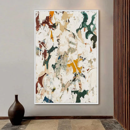 AUTUMN WHISPERS: Textured Abstract Impasto Oil Painting | rolled canvas, ready for custom framing