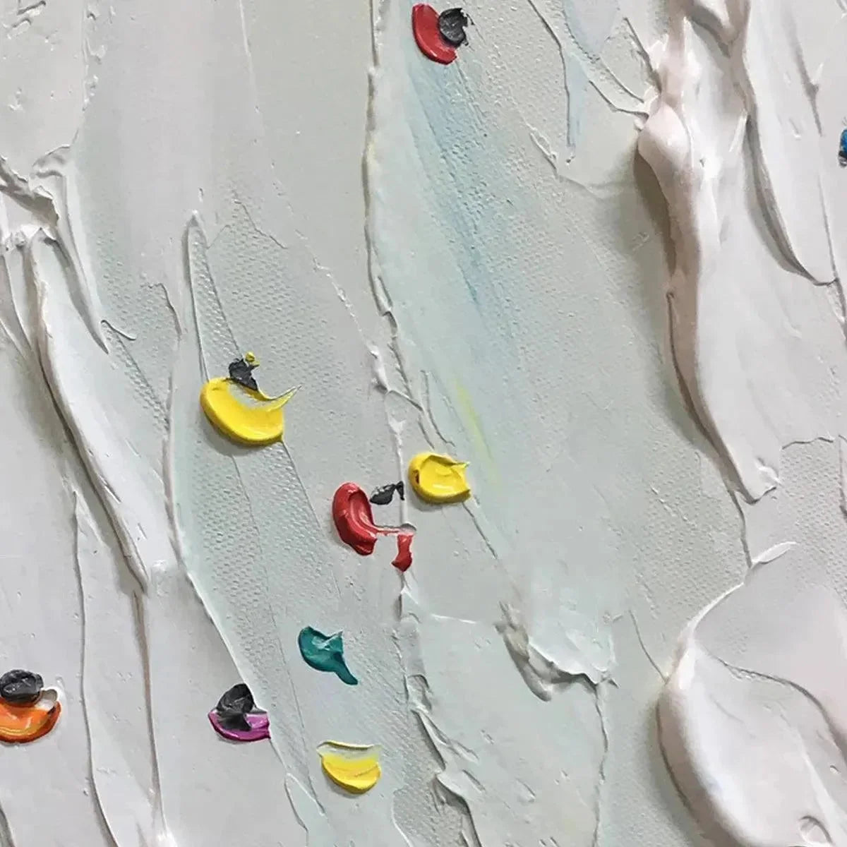 BEACH DAY: Textured Minimalist Beach Scene Painting | rolled canvas, ready for custom framing