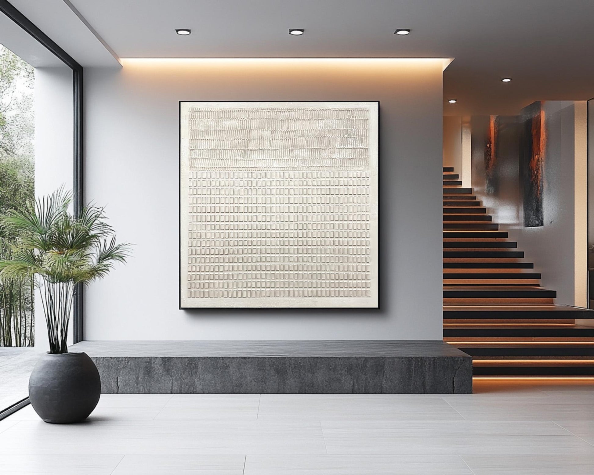 24x24 inch handmade wall art for living room - image 5 of 10