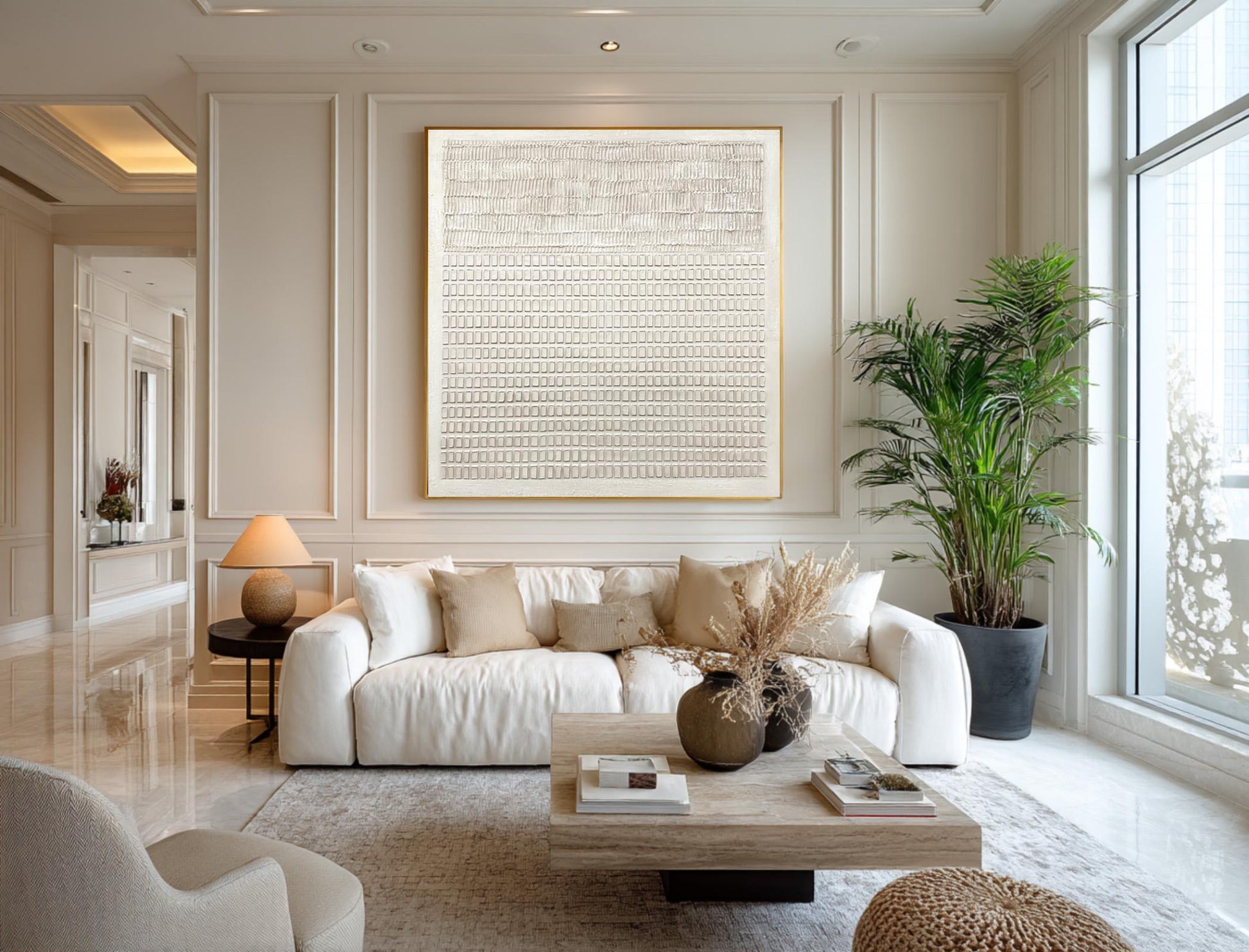24x24 inch handmade wall art for living room - image 7 of 10