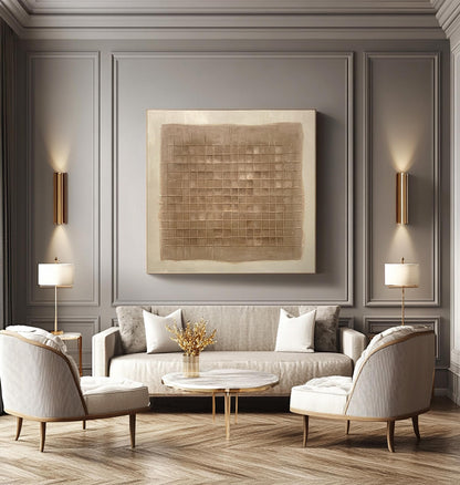 24x24 inch handmade canvas art for living room - image 6 of 10