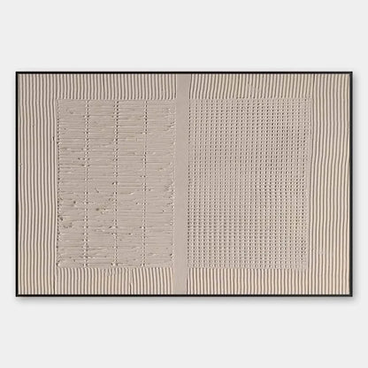 BEIGE TEXTURE DIPTYCH: Textured Abstract Painting | hanging in living room, minimalist textured wall art