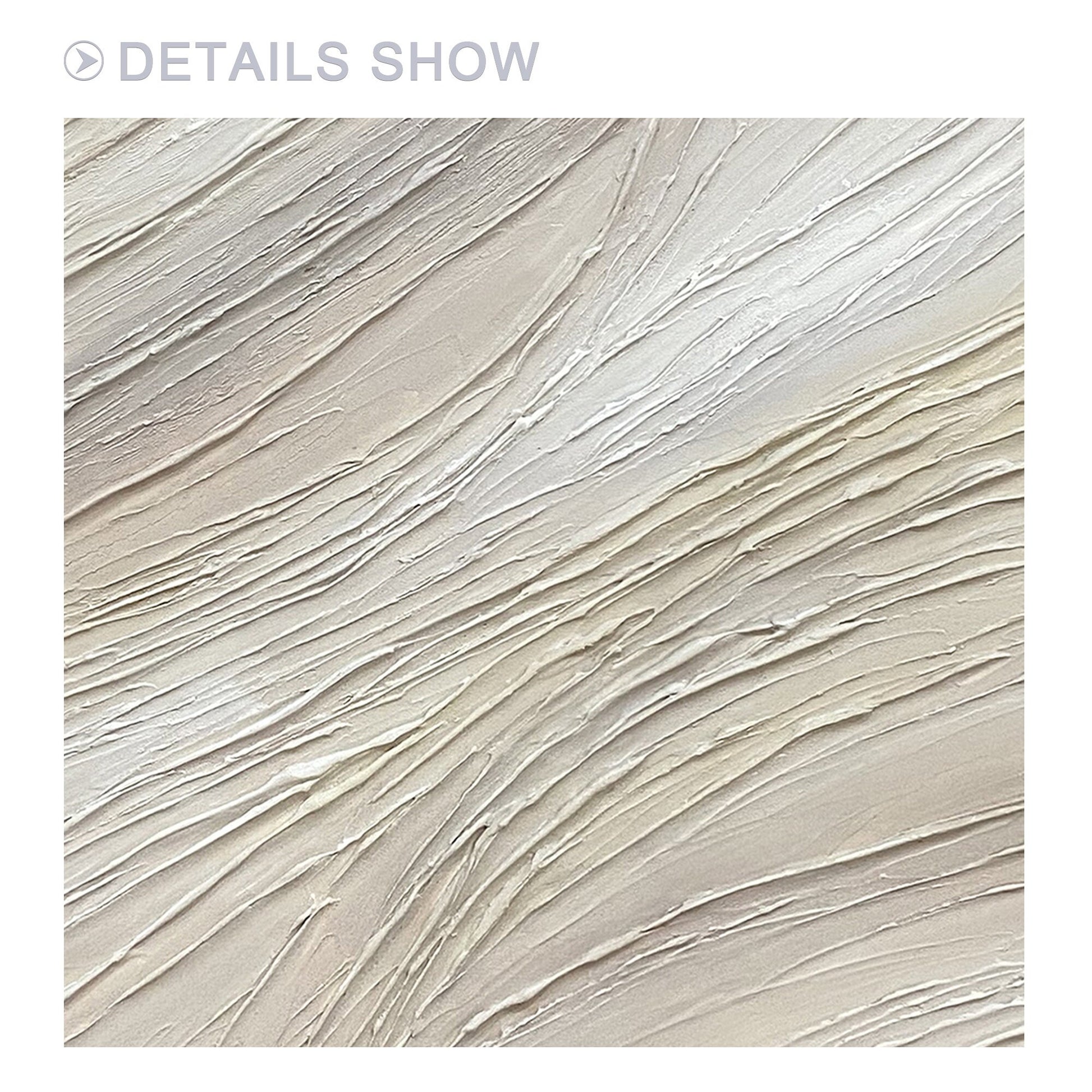 Beige Textured Painting On Canvas: Extra Large Minimalist Wabi Sabi Wall Art #6