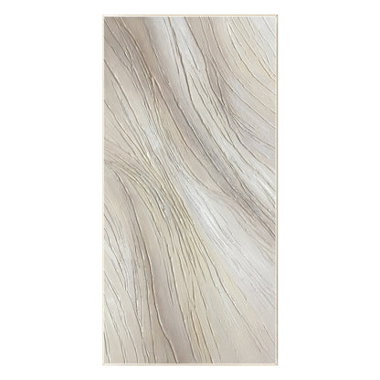 Beige Textured Painting On Canvas: Extra Large Minimalist Wabi Sabi Wall Art #9