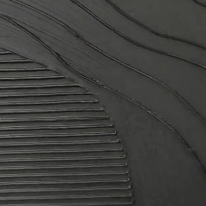 BLACK TEXTURE: Minimalist Textured Painting in Black | minimalist textured closeup, raised brushwork detail
