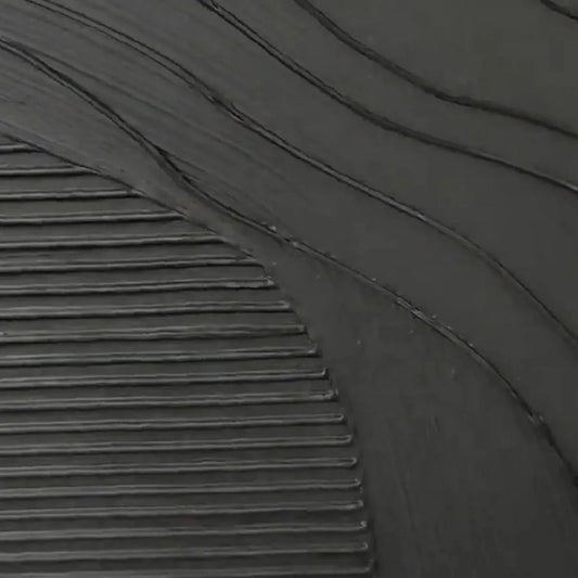 BLACK TEXTURE: Minimalist Textured Painting in Black