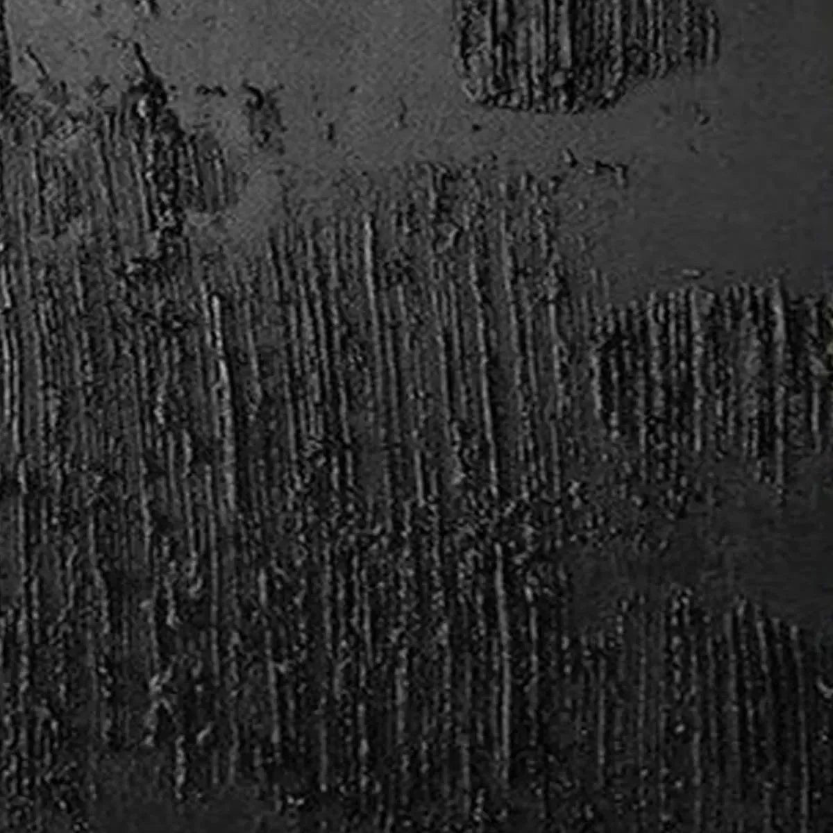 BLACK TEXTURED DIPTYCH: Textured Abstract Painting in Black | gold frame stretched on neutral wall