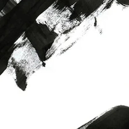 BLACK & WHITE ABSTRACT TRIPTYCH: Abstract Painting Set of 3, Vertical Wall Art | rolled canvas, ready for custom framing