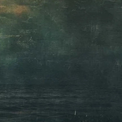 BLOOD MOON PANORAMIC: Sunset Painting, Panoramic Wall Art | Abstract mood, soft natural light studio shot