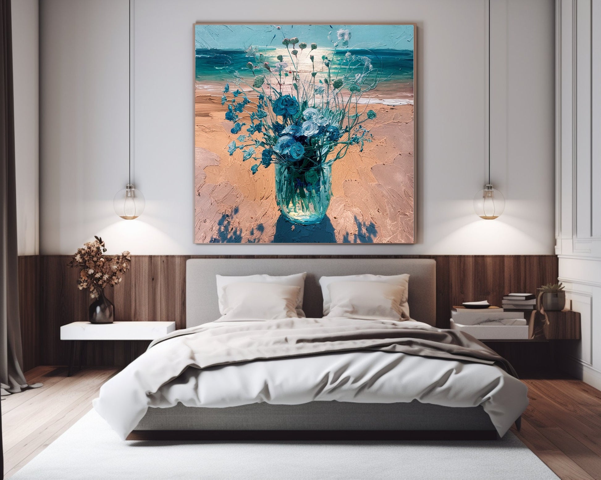 60x60 cm oil painting for home decor - image 2 of 8