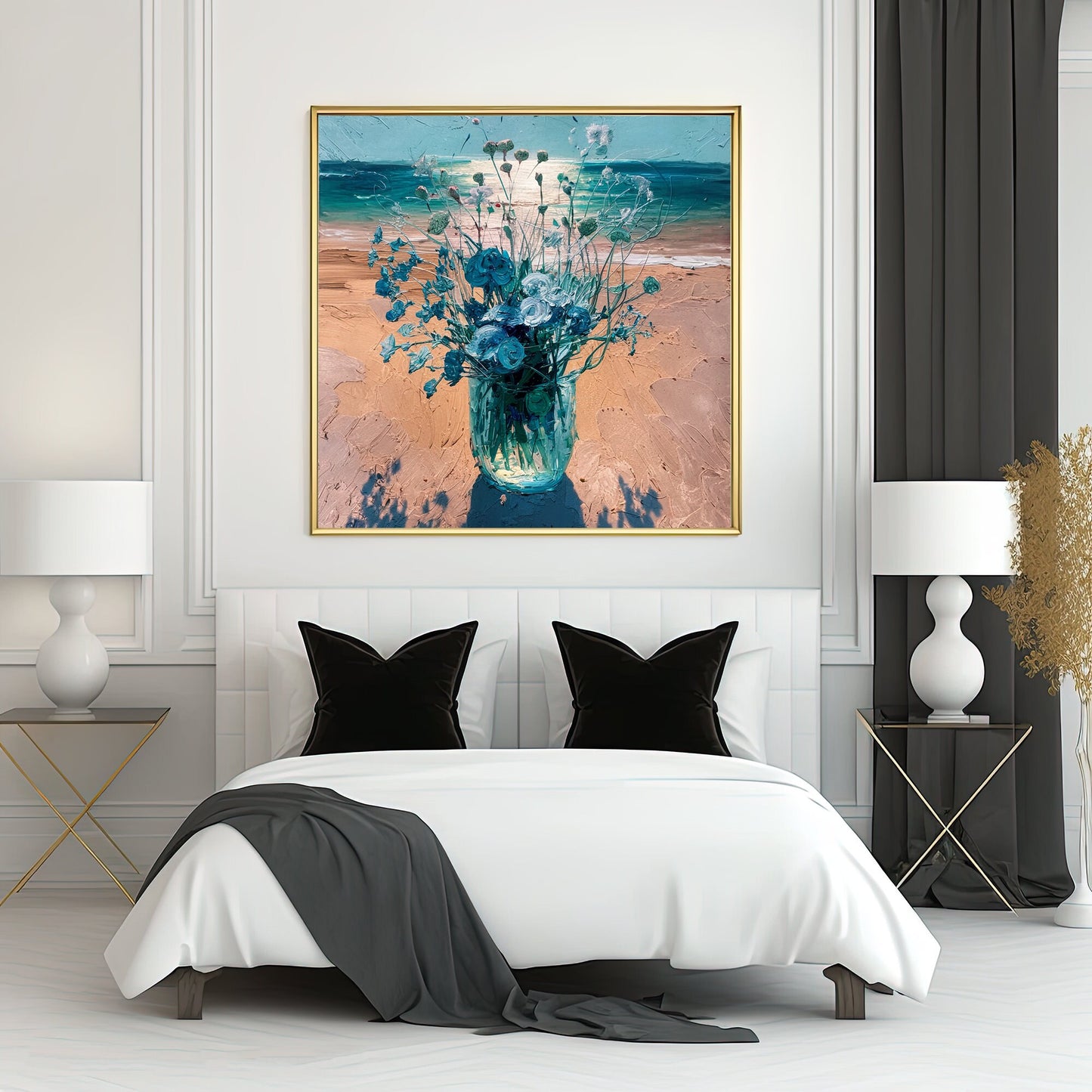60x60 cm oil painting for home decor - image 3 of 8