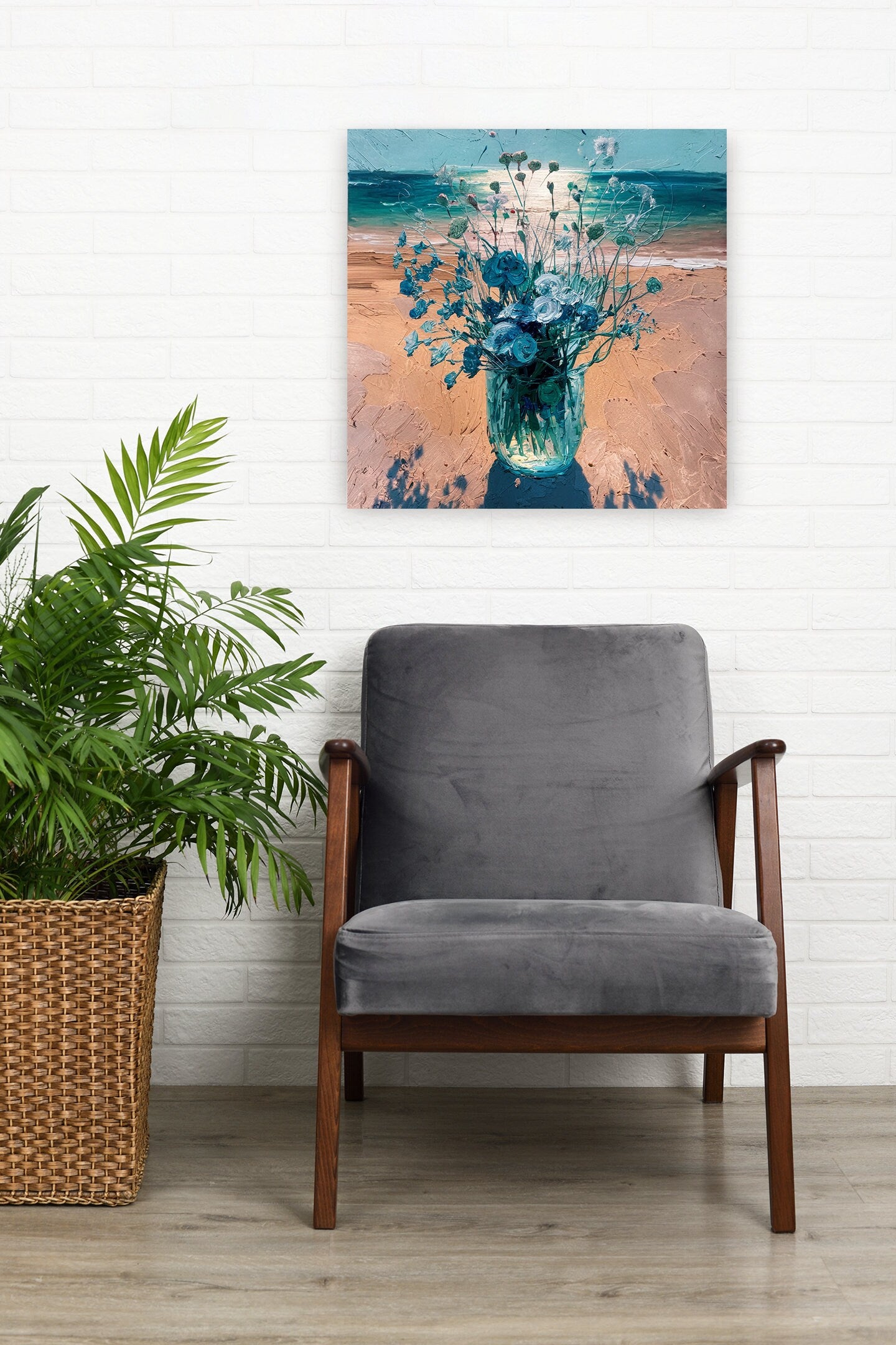 60x60 cm oil painting for home decor - image 7 of 8