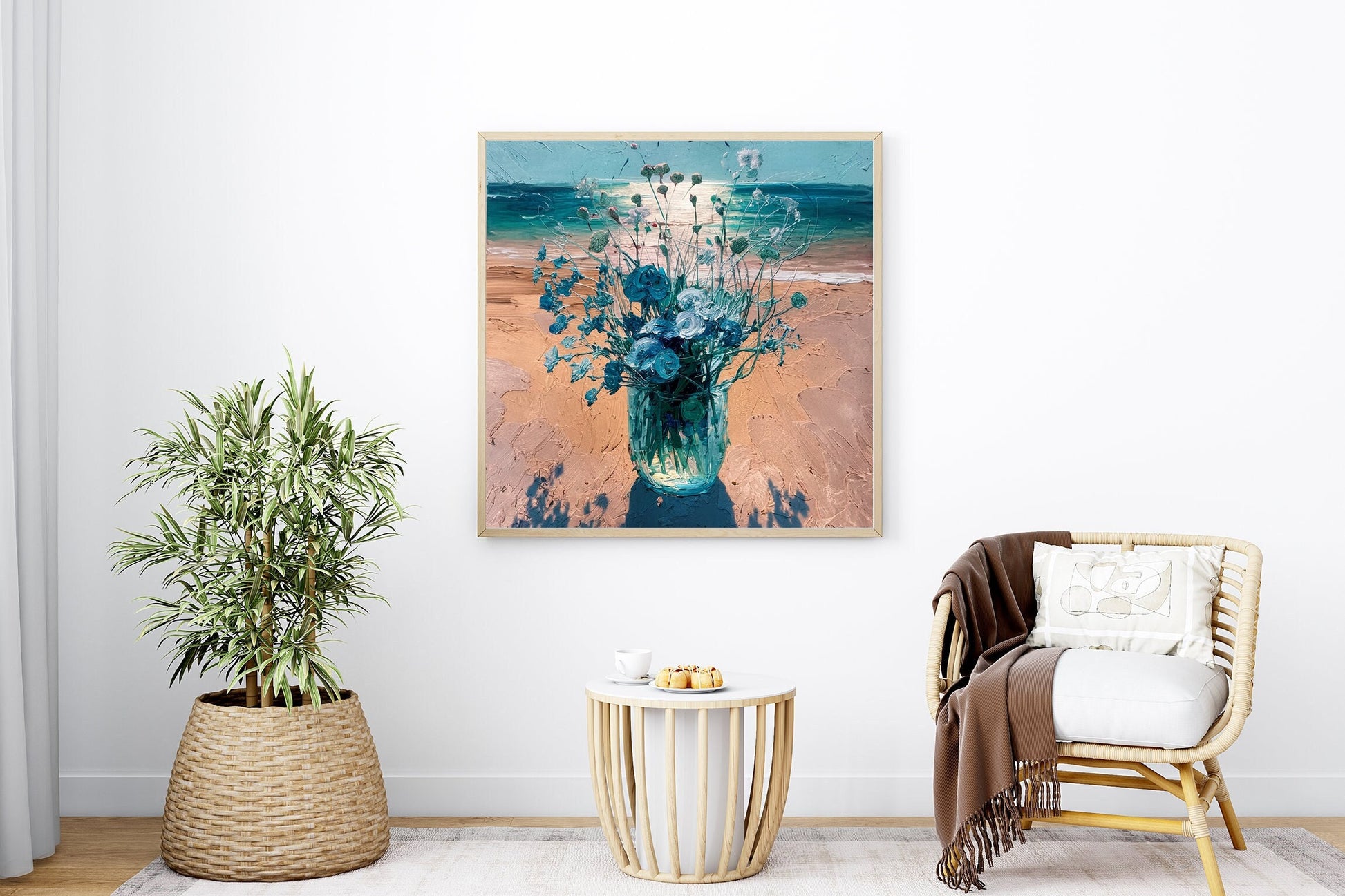 60x60 cm oil painting for home decor - image 1 of 8