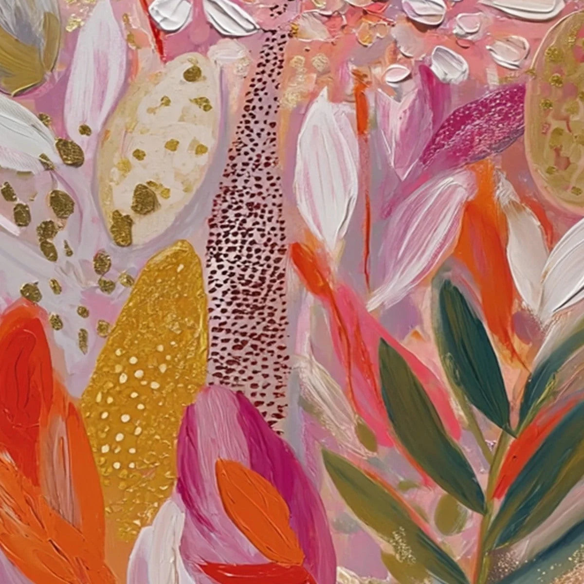 BLUSHING BLOOM: Textured Floral Impasto Oil Painting | beige palette, original Hand-painted on premium stretched canvas with artist-grade oils; rich layered surface creates a luminous, sculptural, ...