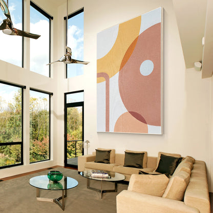 BOHO Painting On Canvas Original Abstract Painting, Minimalist Wall Art Decor, L #2