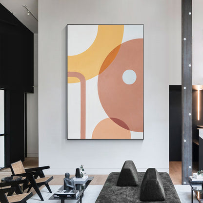 BOHO Painting On Canvas Original Abstract Painting, Minimalist Wall Art Decor, L #4