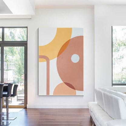 BOHO Painting On Canvas Original Abstract Painting, Minimalist Wall Art Decor, L #1