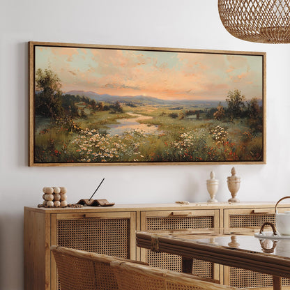 Boho wall art Yxpainting Abstract mountain wall picture landscape road art frame #14