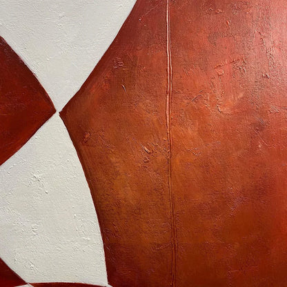 BROWN ABSTRACT DIPTYCH: Abstract Painting Set of 2 | rectangular format, hand-painted canvas edge