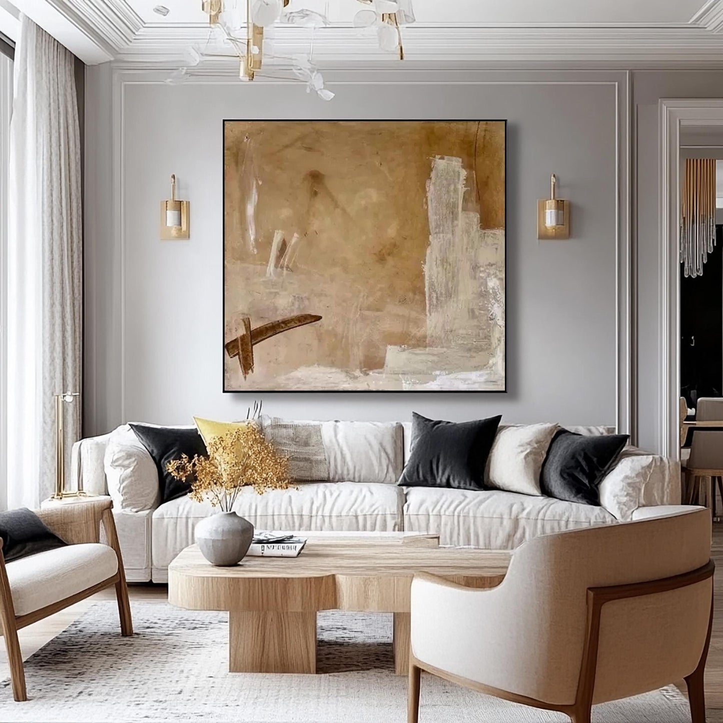 24x24 inch canvas art for living room - image 2 of 8